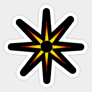 Nice star Art design. Sticker